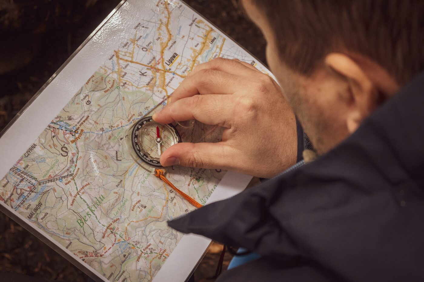 Map and compass navigation